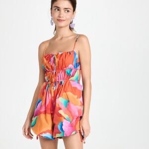 🌺 FARM Rio Ombre Chita Romper – Size S